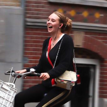 Amsterdam styl, na kole.