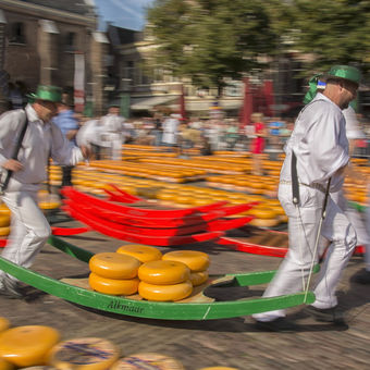 Trh se sýry Gouda v Alkmaaru