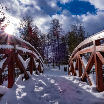Zima na mostě