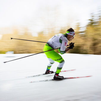 Pavel sviští do cíle - MČR v běžeckém lyžování