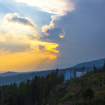 Západ Slunce v Tatrách