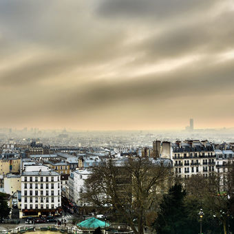 Pohled na Paříž z Montmartre