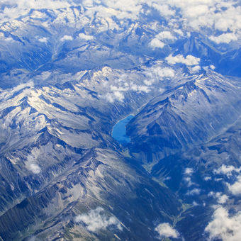 Jezero někde v Alpách