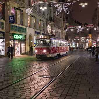 Speciální vánoční tramvaj