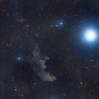 NGC1909 (mlhovina Hlava čarodějnice, The witch head nebula)