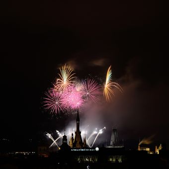 Novoroční ohňostroj 2015 Praha