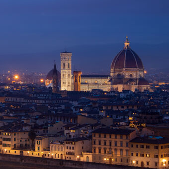 Modrá hodinka ve Florencii