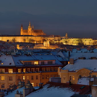 Praha zimní