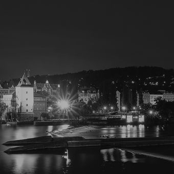 Praha z Jiráskova mostu