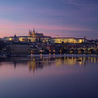Soumrak v Praze