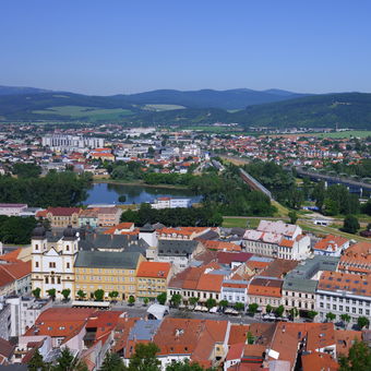 Trenčín z hradu