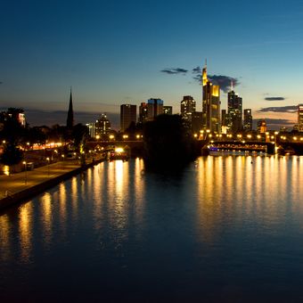 Večerní Frankfurt