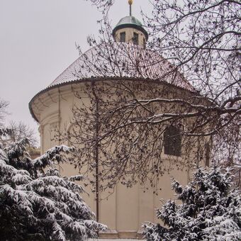 Kostel svatého Rocha v zimě