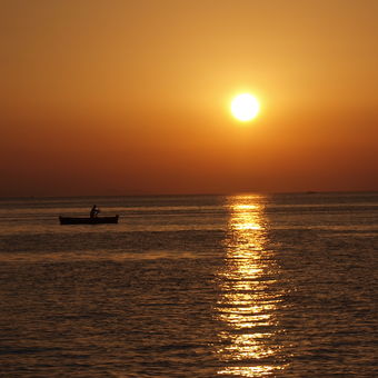 západ slunce v Zadaru