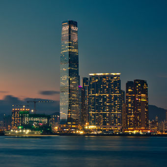 noční Hongkong