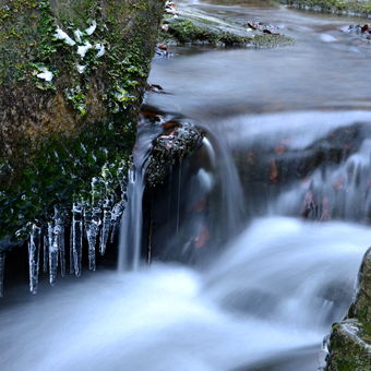 Rešovské vodopády v zimě  2