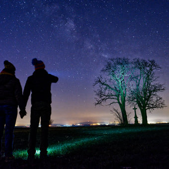 První pokusy o fotografii noční oblohy