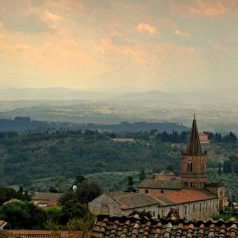 Výhled z hradeb města Perugia