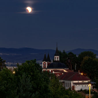 Zatmenie mesiaca nad Prešovom