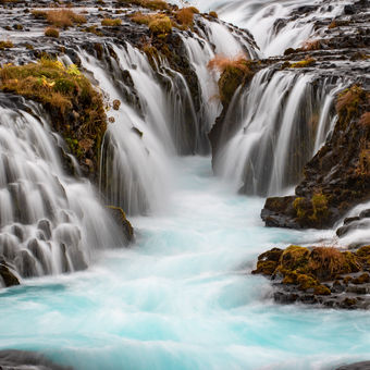 Detaily islandských vodopádů