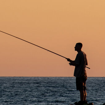 Rybaření za soumraku