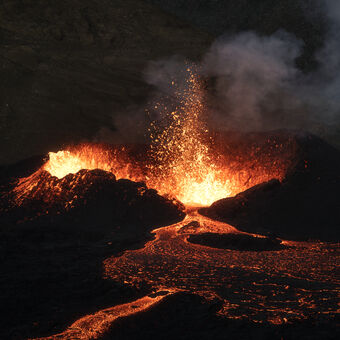 Sopka Meradalir na Islandu