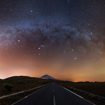Mléčná dráha nad Teide