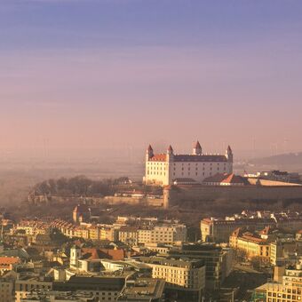 Bratislava při východu slunce
