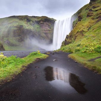 Island - země vodopádů - Skogafoss