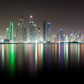 Noční Dubaj