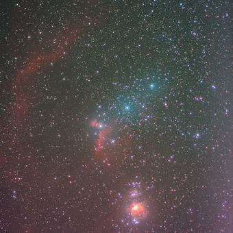 Mlhoviny v Orionu