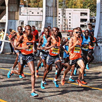 Běžci na půlmaratónu