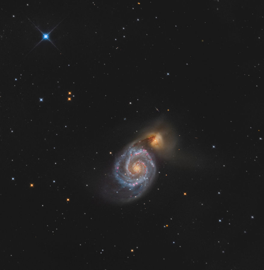 Vírová galaxie (M51)
