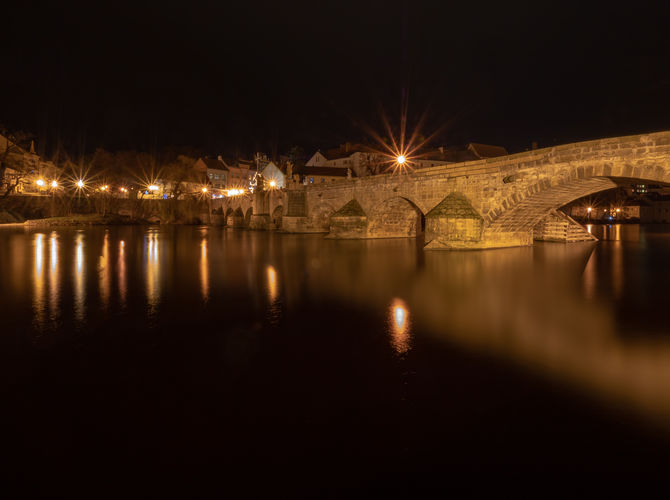 Noční Písecký most