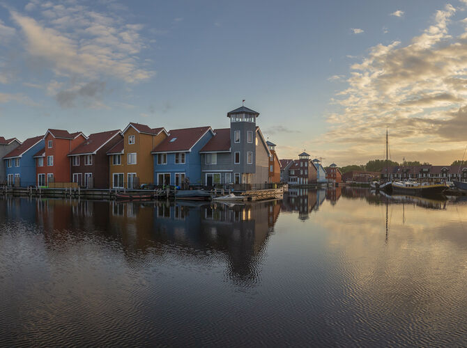 Ráno v přístavu v Groningenu...
