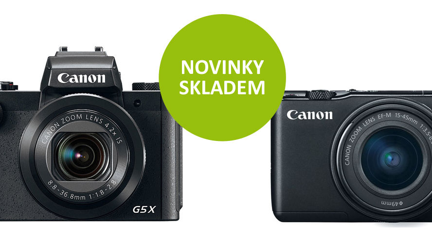 Nové kompakty Canon EOS M10, G9 X a G5 X jsou již skladem