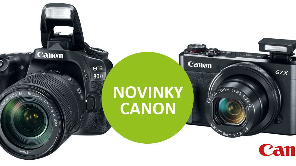 Canon představil novinky EOS 80D, PowerShot G7 X MkII a další modely