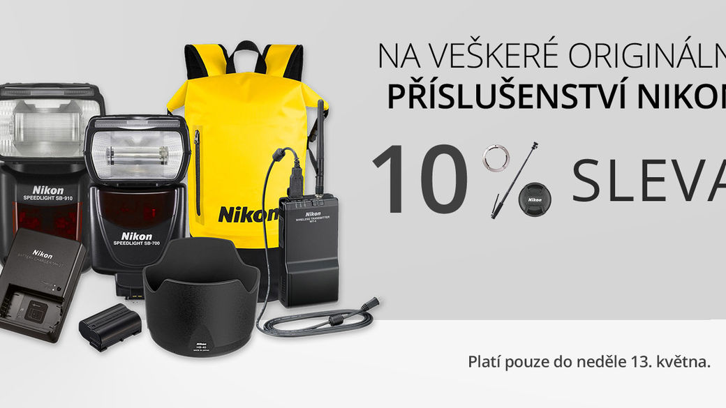 Sleva 10 % na veškeré originální příslušenství Nikon, pouze do 22. 4.!