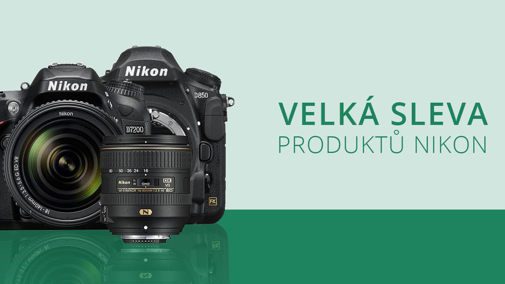 Velké zvýhodnění cen fotoaparátů a setů Nikon