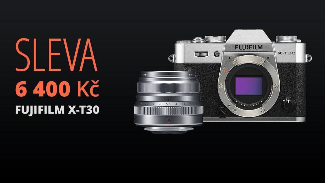 Objednejte si Fujifilm X-T30 společně s objektivem a získejte slevu 6 400 Kč