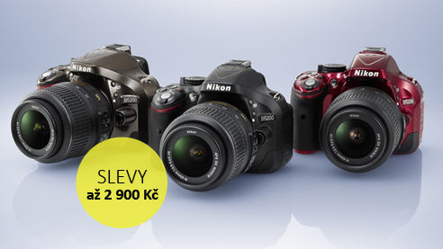 Letní slevy fotoaparátů Nikon D7000 a D5200 - ušetřete až 2 900 Kč