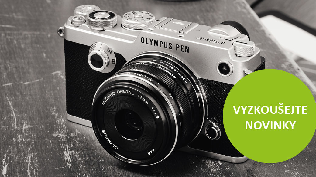 Přijďte si vyzkoušet Olympus PEN-F a další fotoaparáty a objektivy Olympus