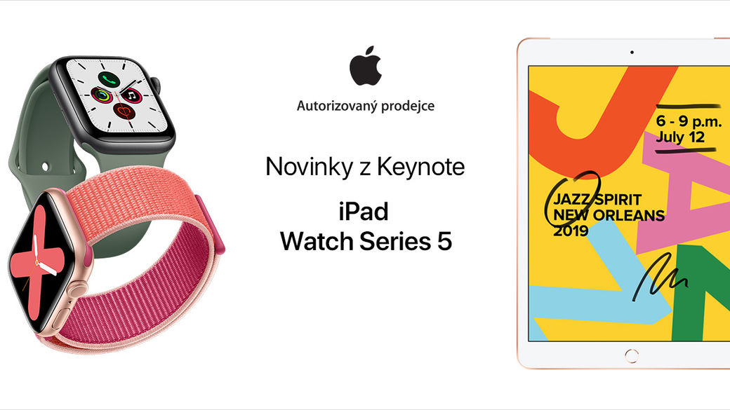 iPad (2019) a Apple Watch 5. generace: nově v ještě lepším provedení