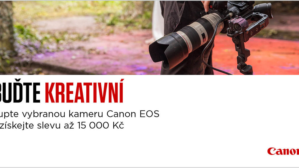 Profesionální videokamery Canon se slevou až 15 000 Kč