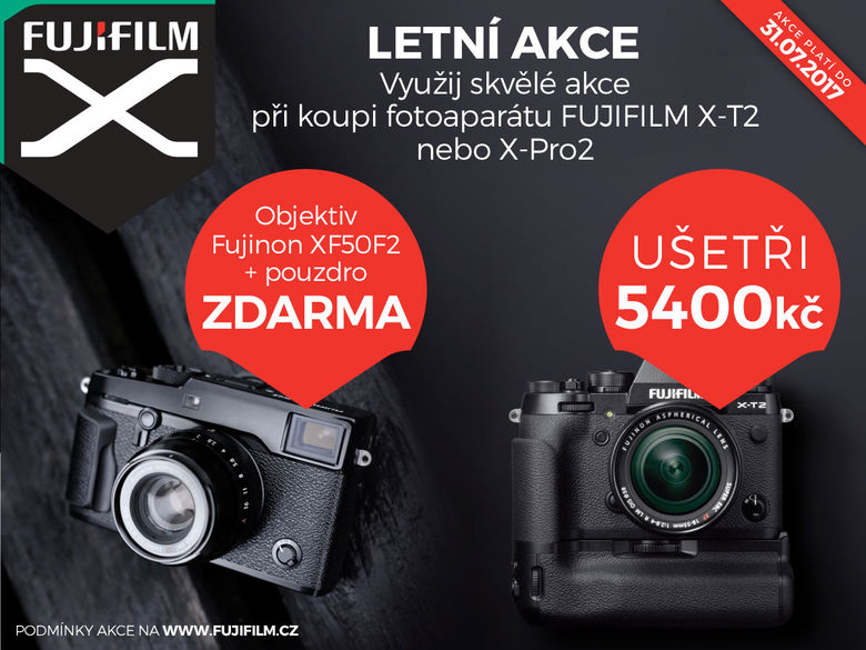 Fujifilm X-T2 a X-Pro2: sleva 5 400 nebo objektiv a pouzdro zdarma
