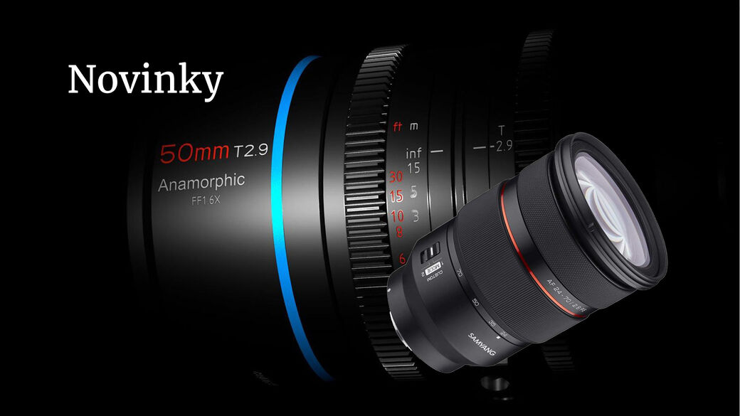 Představujeme dva nové objektivy. Samyang AF 24–70 mm f/2,8 FE pro Sony a Sirui Anamorphic 1,6× 50 mm T2,9