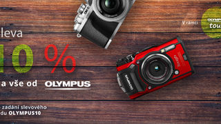 Celý týden sleva 10 % na vše od Olympus v rámci Olympus Tour konané  13. - 15. března