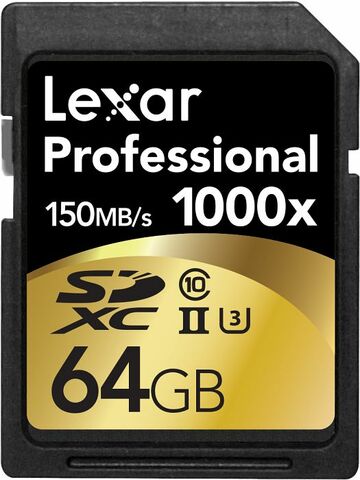 Lexar SDXC 64GB 1000x Professional UHS-II class 10 | Megapixel