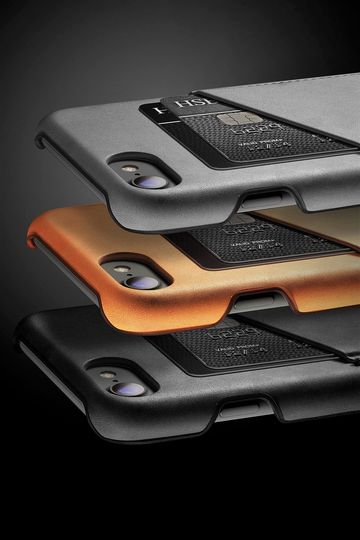 Leather Wallet Case for iPhone 7 - Black - Line-up - 004 | Megapixel