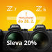 MEGAslevy 20% na Nikon Z6 a Z7 - ušetřete až 22 000 Kč - PRODLUŽUJEME